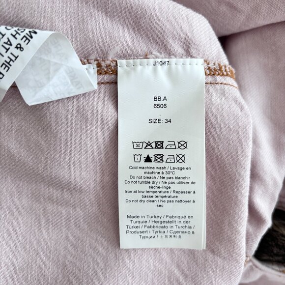 Ganni Ruffled Two-Tone Organic Denim Shirt - Picture 12 of 12